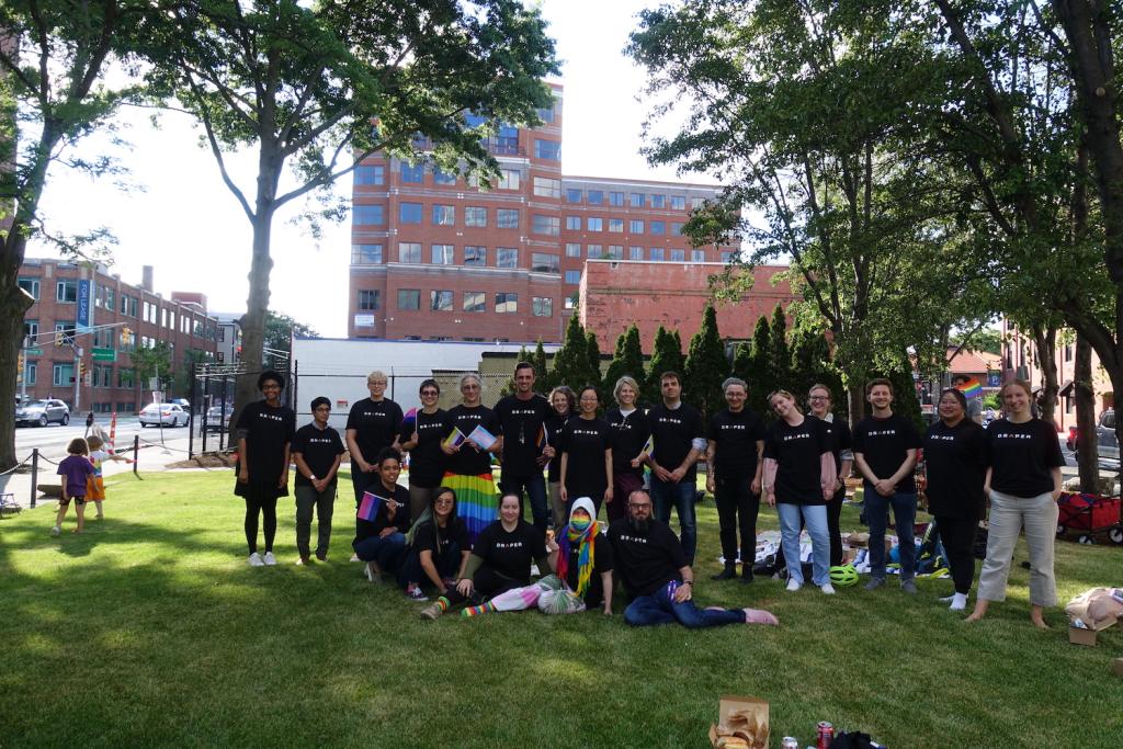 LGBTQIA+ members and allies at the annual Pride Picnic.