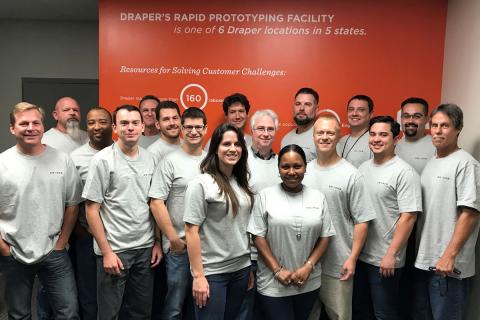 Draper and Habitat for Humanity of Pinellas County, Florida, are partnering to help local families obtain their dream of home ownership. Pictured are Draper’s Habitat team members at the company’s offices in St. Petersburg, Florida.